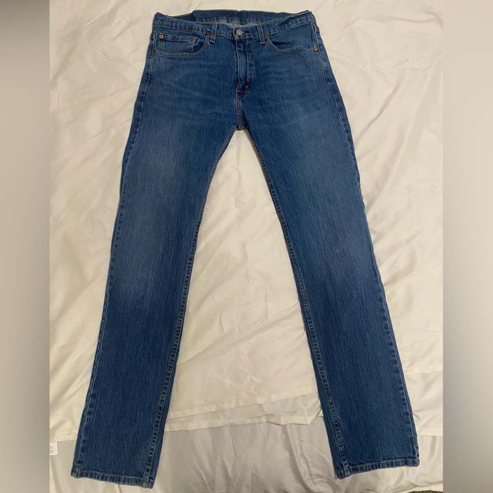Levi's Men's 34x34 Straight Leg Blue Jeans